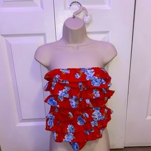 NWOT Abercrombie & Fitch Floral Tube Top